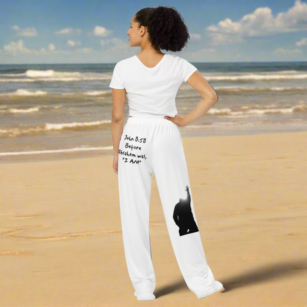 All-over print unisex wide-leg pants