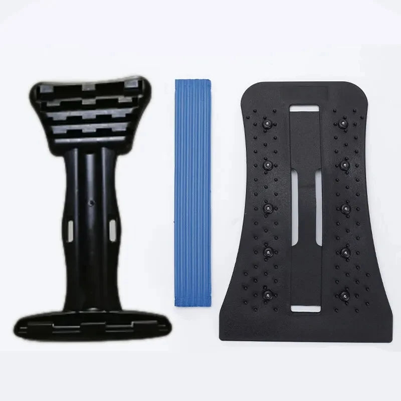 Multi-Level Back & Neck Stretcher - Adjustable Lumbar Support for Deep Stretch, Yoga-like Flexibility