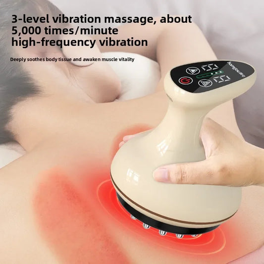 Electric Suction Cup Vacuum Massager Body Profissional Cupping Therapy Set EMS Anti Celulite Fat Burning Guasha Tools Heating