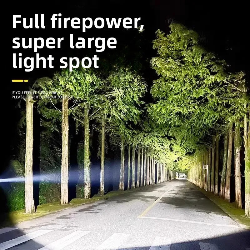 Headlight head mounted strong light charging ultra bright fishing special ultra long endurance lithium battery flashlight mining