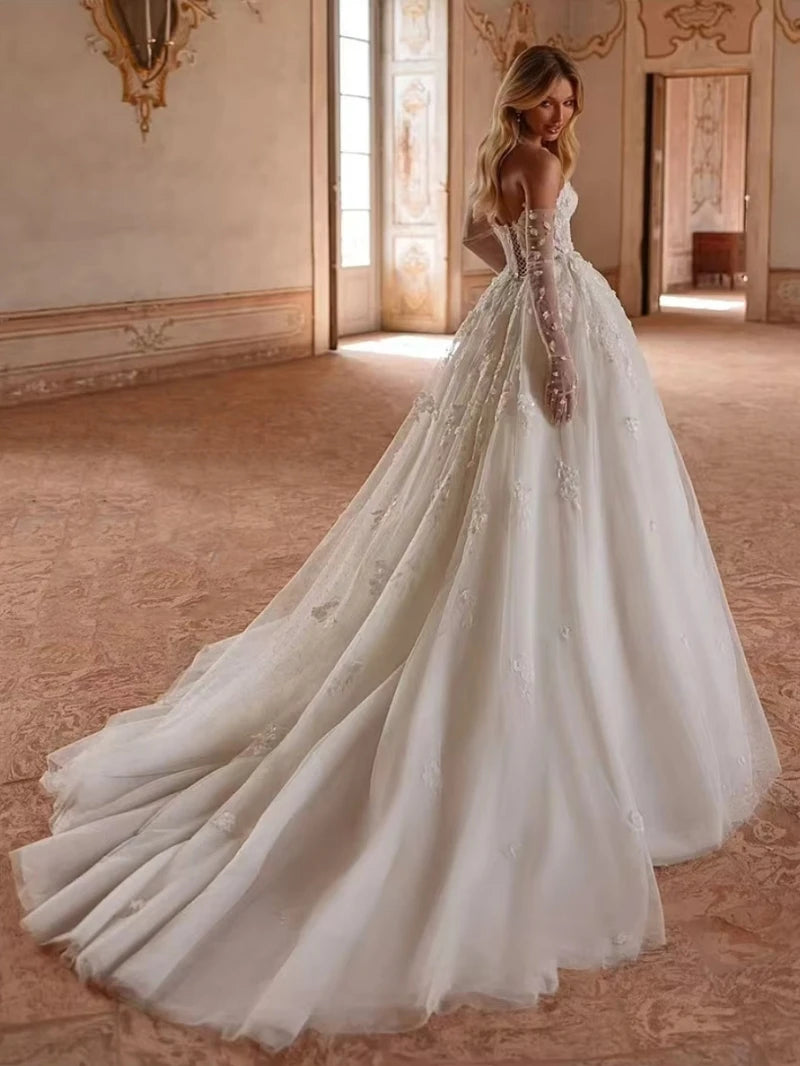 Glamorous Wedding Dresses Modern Bridal Gowns Sleeveless Robes For Formal Party Pretty Elegant Vestidos De Novia Customized 2025