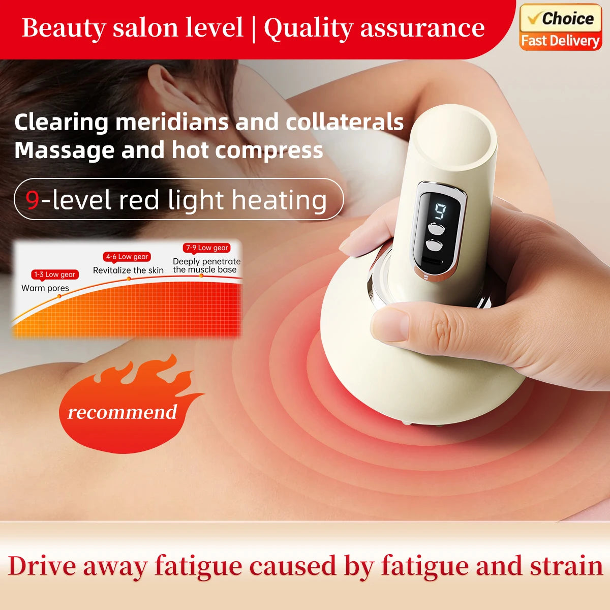 Electric Gua Sha Scraping Massager Smart Home Use Meridian Therapy Microcurrent Pulse Moxibustion Pain Relief Tool Device
