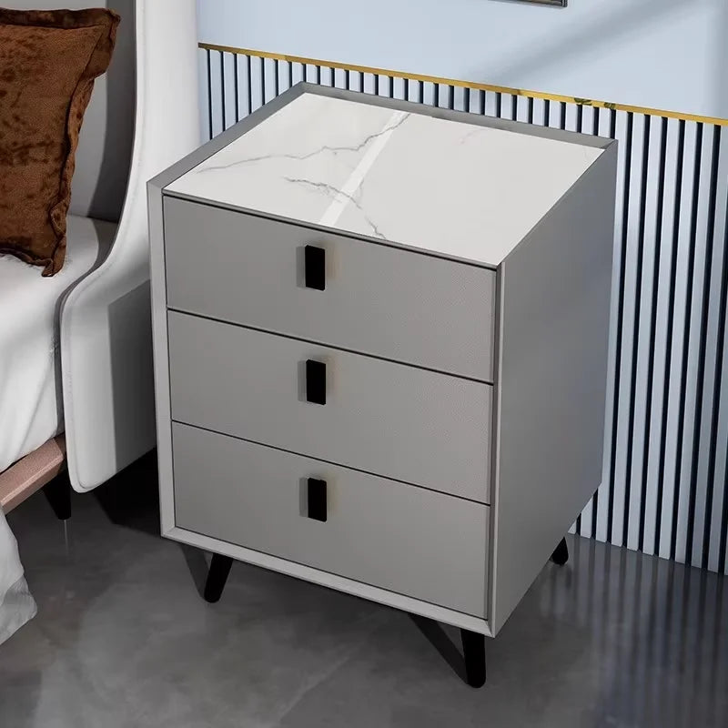 Simple Furniture Solid Wood Smart Nightstands Wholesale Cheap Bedroom Furniture Drawer Storage Smart Bedside Table