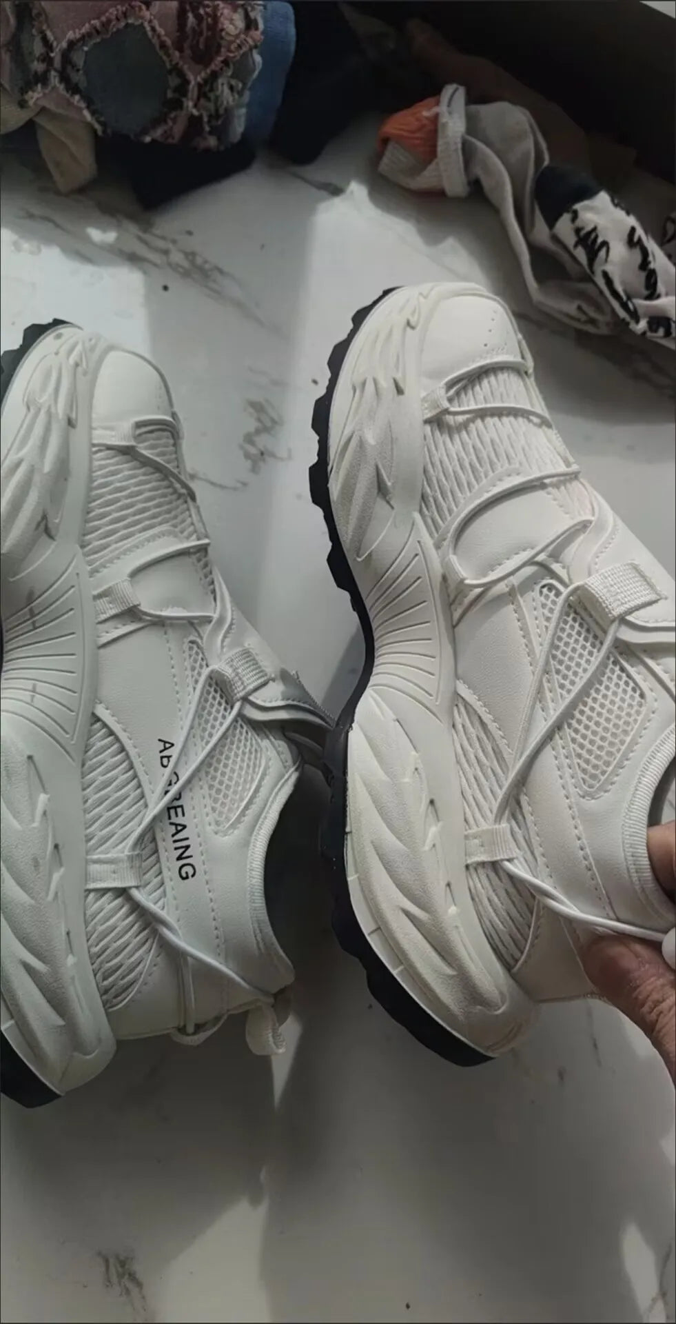 2025 Summer Casual Men's Breathable Trend Fashion Sports Fried Street Sneaker Platform Dad Shoes